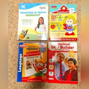 School workbooks pre K and K